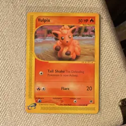 Nintendo Pokemon Vulpix Expedition Base Set Regular Common 136/165 50 HP 2002 - Image 1