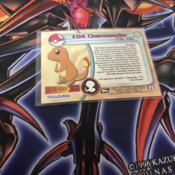 Pokemon TCG - TOPPS CHROME #04 CHARMANDER - Rare Holo NM - Image 2