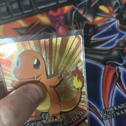 Pokemon TCG - TOPPS CHROME #04 CHARMANDER - Rare Holo NM - Image 3