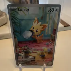 Pokemon Lillipup 154/086 Scarlet & Violet Illustration Rare Holo 60 HP Basic - Image 1