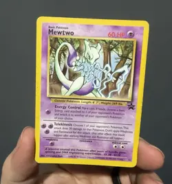 Pokemon TCG Mewtwo 12/102 Base Set Holo Rare Unlimited WOTC 1999 ENG 60 HP - Image 1