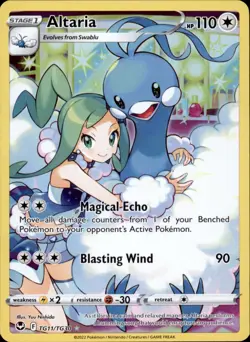 Altaria TG11/TG30 Holo - Pokemon SWSH12: Silver Tempest Trainer Gallery - NM - Image 1