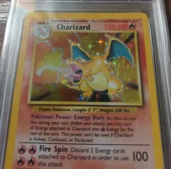 Pokemon TCG Charizard Holo Rare Card Base Set, PSA 5, 4/102 - Image 2