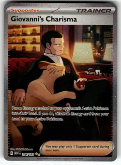 Giovanni's Charisma 204/165 Special Illustration Rare 151 Pokemon Near Mint - Image 1