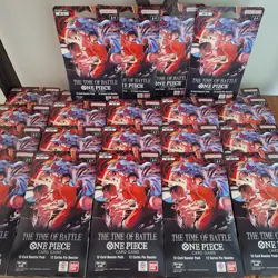 24 One Piece OP-16 The Time Of Battle Sleeved Booster Packs - FACTORY SEALED - Image 1