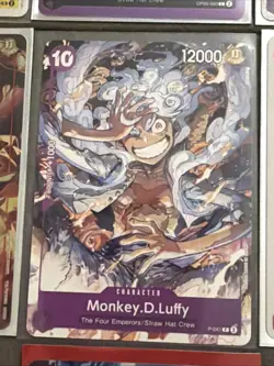One Piece CCG Lot Of 7 Monkey D Luffy Cards Bandai 2324 World Tour Stamp G2U - Image 4