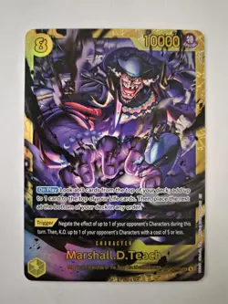OP-16-119 The Time To Battle Marshall D. Teach SEC Alt Art Foil TCG English! - Image 1