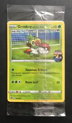 Grookey On The Ball 003/005 Futsal Pokemon Card PROMO UK Exclusive NEW SEALED - Image 1