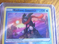Pokemon Card Radiant Greninja 046/189 Radiant Rare Sword Shield Astral Radiance - Image 2