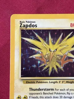 Zapdos 15/62 Holo Shiny Card Excellent Condition Pokemon (T8) - Image 3