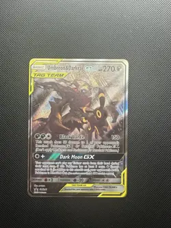 Pokemon TCG Umbreon Darkrai GX SM241 TAG TEAM Black Star Promo Holo Card - Image 1