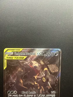 Pokemon TCG Umbreon Darkrai GX SM241 TAG TEAM Black Star Promo Holo Card - Image 2