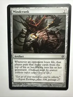 Mindcrank New Phyrexia Regular 2011 Magic: The Gathering Card NM - Image 1