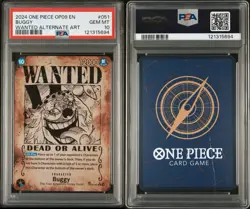 PSA 10 One Piece OP09 Wanted Card Sequential Set - Emperors in the New World ENG - Image 2