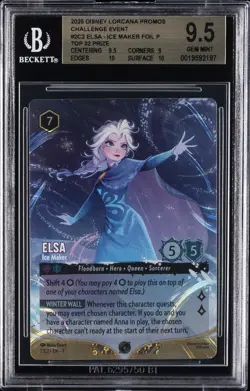 2025 DISNEY LORCANA PROMOS #2C2 ELSA - ICE MAKER FOIL P BGS 9.5 - Image 1