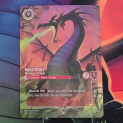 Disney Lorcana TCG Maleficent - Monstrous Dragon SC Promo Holo 5 Ruby EN - Image 1