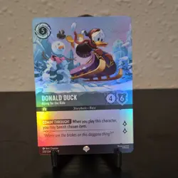 Disney Lorcana Donald Duck Along for the Ride 220/204 Foil EN Winterspell - Image 1
