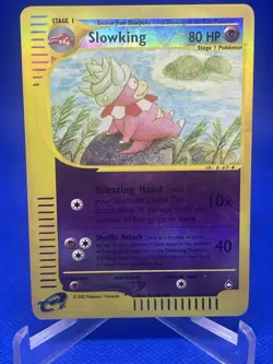 Slowking 34/147 Aquapolis Reverse Holo Rare Pokemon Card WOTC - LP-EX TCG - Image 1
