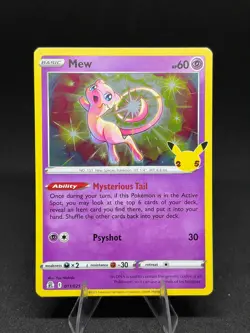 Pokemon Card - Mew (11/25 - Celebrations) LP - Image 1
