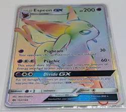 Espeon GX 152/149 Full Art Rainbow Secret Rare Card Pokemon Sun & Moon - Image 3