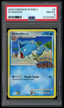 Gyarados 6/16 PSA 8 - POKEMON RUMBLE - POKEMON CARD - Image 1