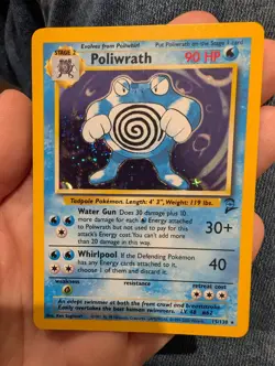 Poliwrath - Holo Rare - 15/130 Base Set 2 Pokemon Card - Image 2