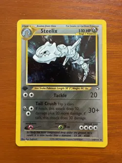 Steelix 15/111 Neo Genesis Holo First Edition Rare Pokemon Card. NEAR MINT 👀 - Image 1