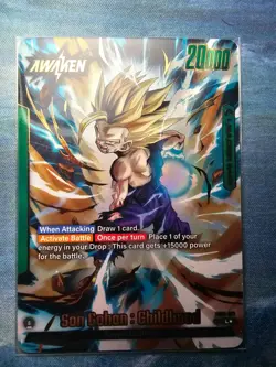 Dragon Ball Son Gohan Childhood Leader L FB01-071 Secret Rare Alternate Art Card - Image 1