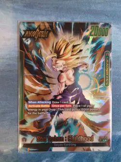Dragon Ball Son Gohan Childhood Leader L FB01-071 Secret Rare Alternate Art Card - Image 2