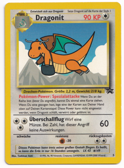 Pokemon TCG Dragonit 5 Black Star Promo Deutsch Card Rare Vintage Wizards - Image 1