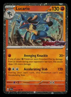 Lucario (Scarlet & Violet Stamp) 114/198 Holo Miscellaneous Cards & Products NM - Image 1