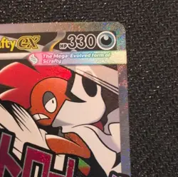 Pokemon Mega Scrafty EX 270/217 ASC Mega Attack Rare Dark Type Card - Image 4