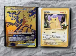 Pokemon 25th Anniversary Jumbo Cards and Binder Missing Jhoto starters 31 Cards - Image 1