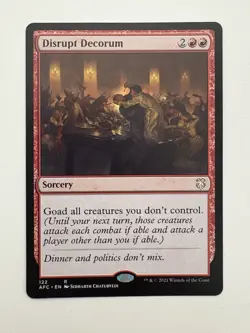 Disrupt Decorum MTG Magic the Gathering Card NM Near Mint AFC - Image 1