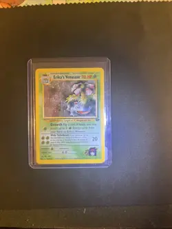 Pokemon TCG Erika's Venusaur Gym Challenge Holo Card 4/132 With A Swirl. - Image 1
