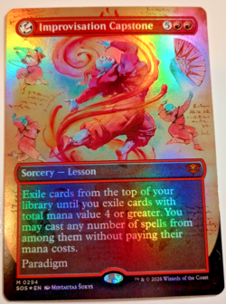 Improvisation Capstone (Borderless) #294 -FOIL- NM Secrets of Strixhaven - Image 1