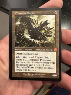 Mtg Wurmcoil Engine - Retro Frame - Image 1