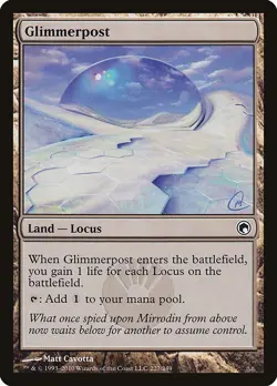 Glimmerpost 4x *PLAYSET* MtG Scars of Mirrodin SP/NM - Image 1