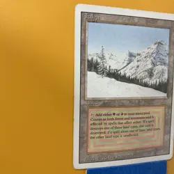 TAIGA Dual Land Revised Edition Magic the Gathering LP MTG Rare - Image 2