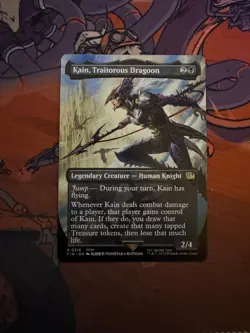 Kain, Traitorous Dragoon (Borderless) 316 FINAL FANTASY Magic: The Gathering NM - Image 1
