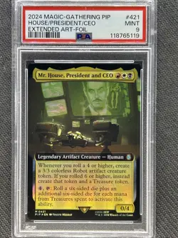 2024 Magic MTG Fallout Mr. House, President and CEO Extended Art - FOIL💎PSA 9💎 - Image 1