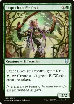 X 1 Imperious Perfect NM-M CMR 235 MTG Magic The Gathering - Image 1