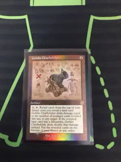 MTG Magic The Gathering Goblin Charbelcher Foil Retro Frame Artifact Schematic - Image 1