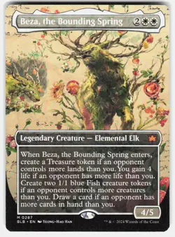 Beza, the Bounding Spring (Borderless) 287 Bloomburrow Magic: The Gathering LP - Image 2