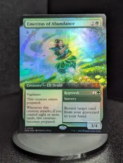 Emeritus of Abundance #339 Foil (Extended Art) Secrets of Strixhaven MTG NM - Image 1