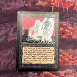 Magic the Gathering MTG Beta Animate Dead MP - Image 1