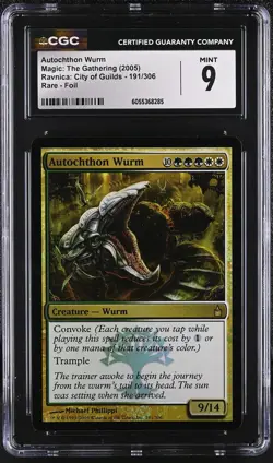 AUTOCHTHON WURM Ravnica Foil Rare CGC 9 MTG [Nostalgium] - Image 1