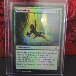 Wizards of the Coast Spelunking LCI 0213 Uncommon Enchantment Green Foil EN - Image 1
