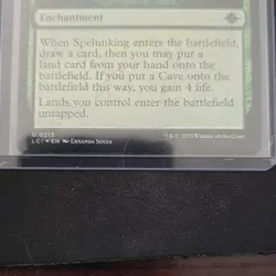 Wizards of the Coast Spelunking LCI 0213 Uncommon Enchantment Green Foil EN - Image 4