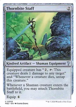 Mystery Booster 2 #99 Thornbite Staff (White Border) - Image 1